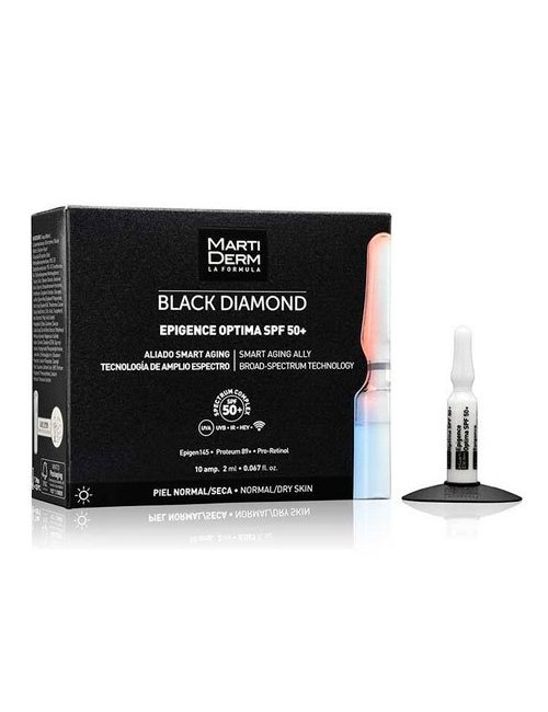 MartiDerm Black Diamond Epigence Optima 50+ 10 Ampollas