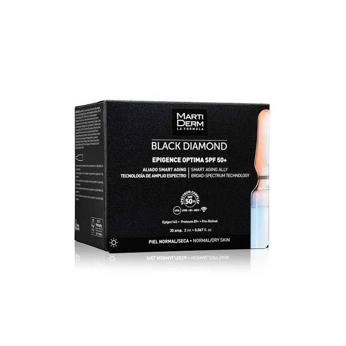 MartiDerm Black Diamond Epigence Optima SPF50+ 30 Ampollas