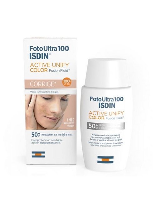 Isdin Foto Ultra Active Unify Color Fusion Fluid SPF 50+ Isdin Foto Ultra Active Unify Color Fusion Fluid SPF 50+