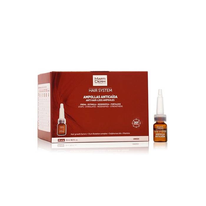 Martiderm Hair System Ampollas Anticaída 28 Ud.