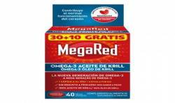 Megared 500 Omega 3 Aceite de Krill 40 Caps.s