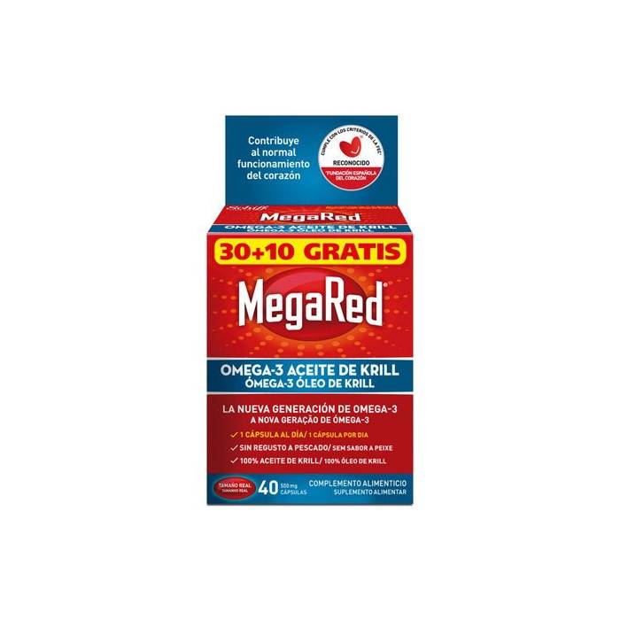 Megared 500 Omega 3 Aceite de Krill 40 Caps.s