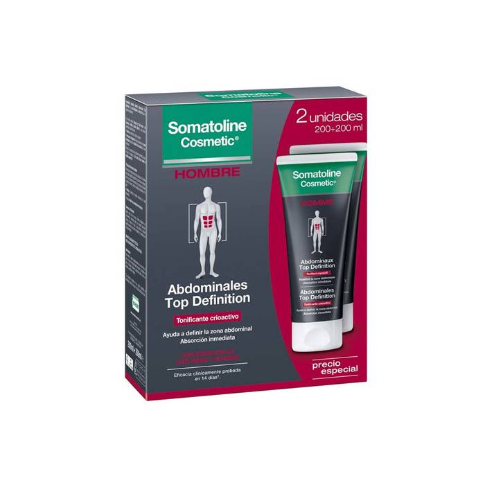 Somatoline Hombre Duplo Top Definition Abdominales 200+200 Ml.