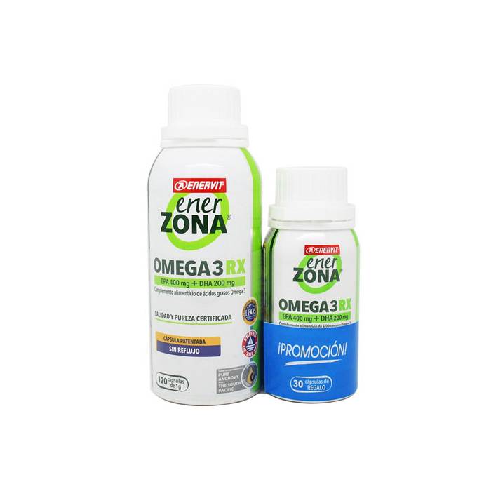 Enerzona Omega 3 RX 120 Cápsulas + REGALO