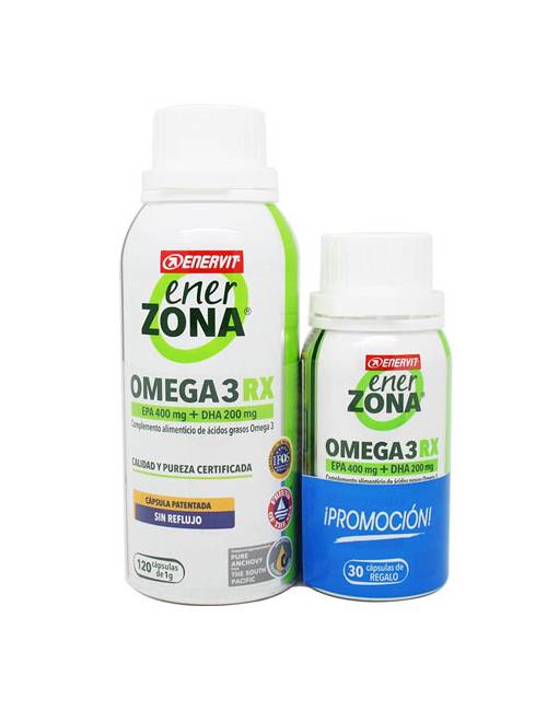 Enerzona Omega 3 RX 120 Cápsulas + REGALO