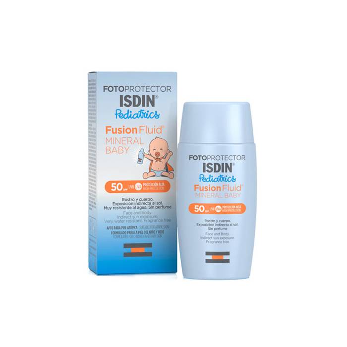 Isdin Fotoprotector Fusion Fluid Mineral Baby Pediatrics SPF 50+