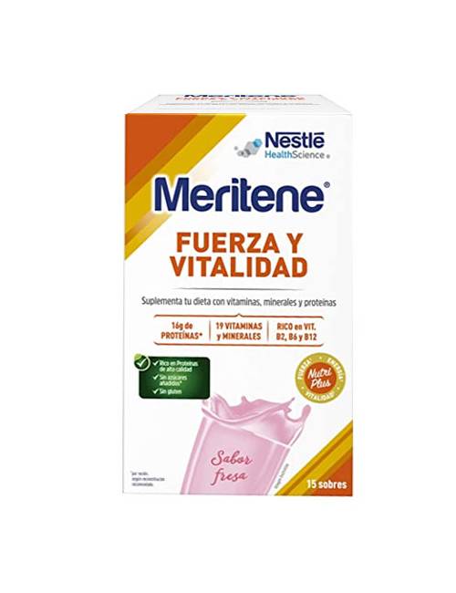 Meritene Batidos Fresa 15 Sobres Meritene Batidos Fresa 15 Sobres