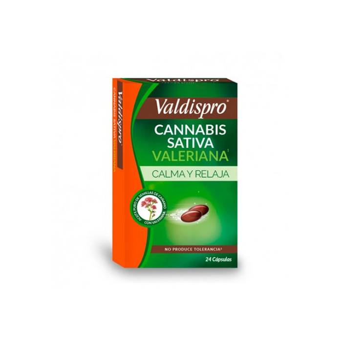 Valdispro Cannabis Sativa Valeriana 24 Cápsulas