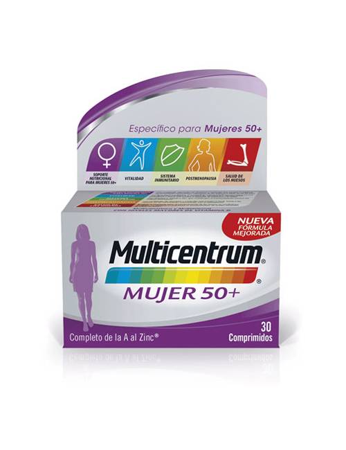Multicentrum Mujer 50+ 30 Comprimidos Multicentrum Mujer 50+ 30 Comprimidos