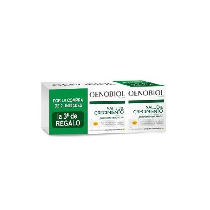 Oenobiol Capilar Salud y Crecimiento 3x60 Cápsulas Oenobiol Capilar Salud y Crecimiento 3x60 Cápsulas