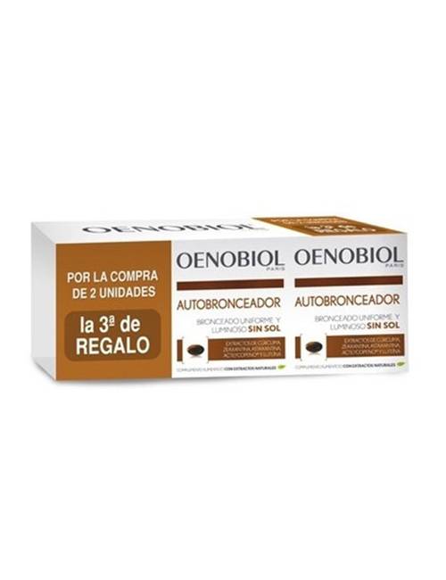 Oenobiol Autobronceador Triplo 3 x 30 Cápsulas