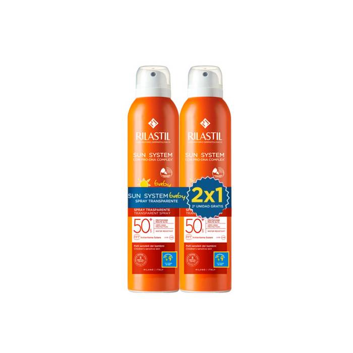 Rilastil Sun System Duplo Infantil Spray 50+ 2x200 Ml.