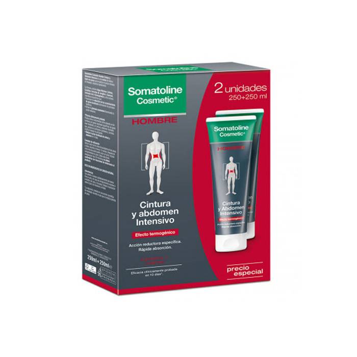 Somatoline Hombre Cintura y Abdomen Pack 2x250 Ml.