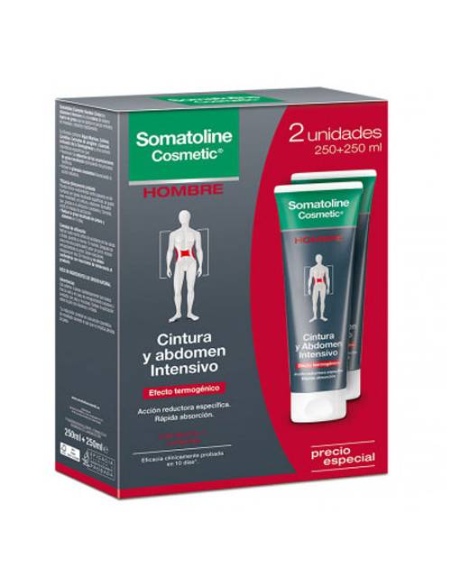 Somatoline Hombre Cintura y Abdomen Pack 2x250 Ml.