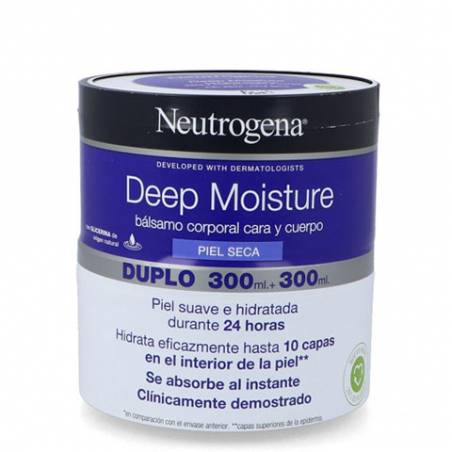 Neutrogena Duplo Confort Balm Hidratante Corporal 2x300ml.