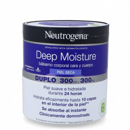 Neutrogena Duplo Confort Balm Hidratante Corporal 2x300ml. Neutrogena Duplo Confort Balm Hidratante Corporal 2x300ml.