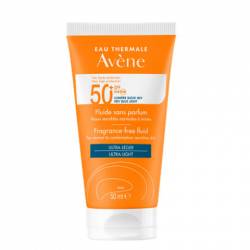 Avene Solar Fluido SPF 50+ Sin Perfume 50 Ml.