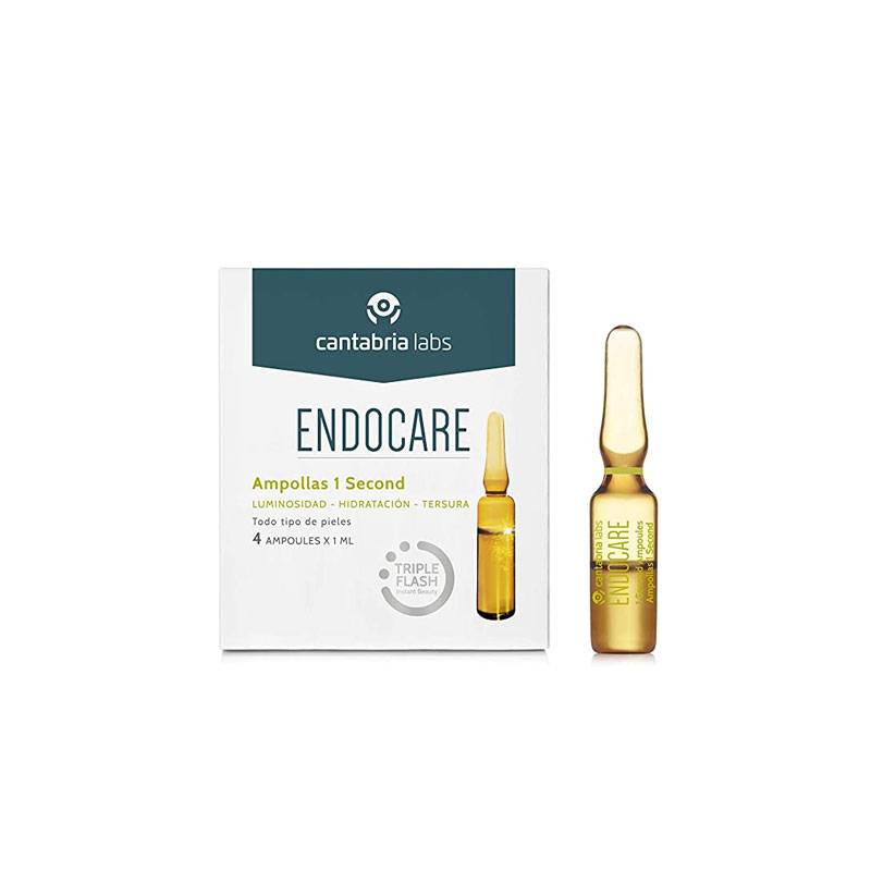 Endocare 1 Second Ampollas Triple Flash 4 x1 Ml