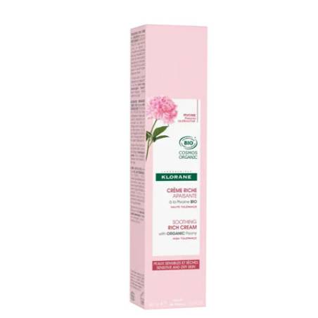 Klorane Crema Rica Calmante Peonia Bio 40 Ml.