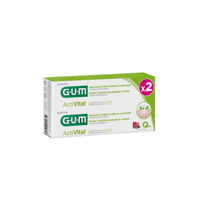 GUM Activital Duplo Pasta de Dientes 2x75 Ml.