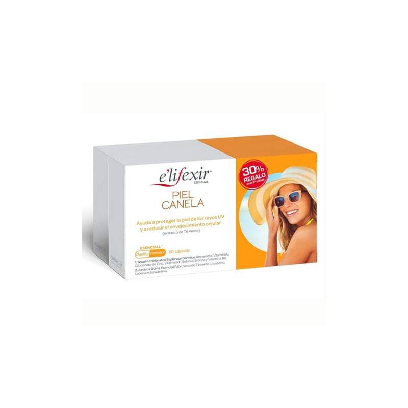 Elifexir Piel Canela Duplo 2 x 40 Cápsulas