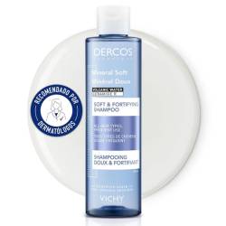 Vichy Dercos Champu Mineral Suave 400ml.